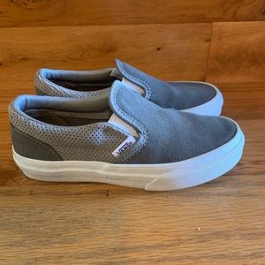 Vans little boys slip on grey size 13